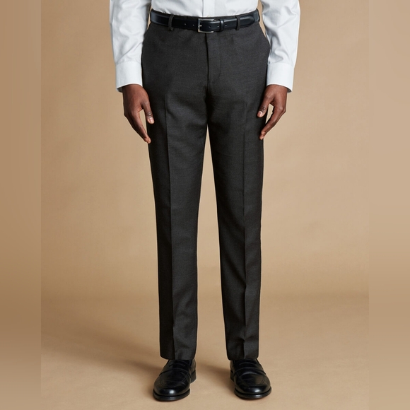 Charles Tyrwhitt -46R - Charcoal Suit (Jacket & Pants) -- NWOT - Never Worn!! - Picture 6 of 15